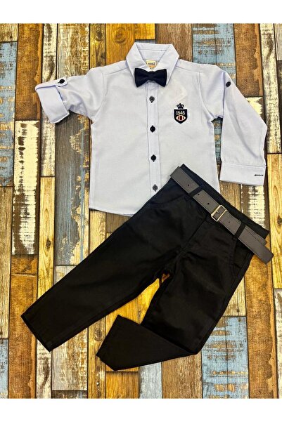 Esterella 1945 Costum băiat / Papion - curea / Cămașă Pantaloni / Costum băiat