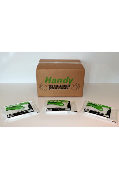 Handy Kimpack Şeffaf Poşet Eldiven 10000 Adet 100'lü X 100 Pakette