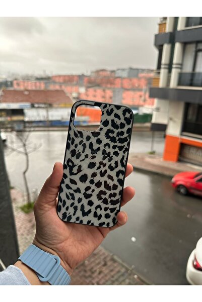 Genel Markalar Iphone 14 Uyumlu  Siyah Beyaz Motifli Tasarımlı Kaplama Kılıf