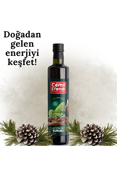 Cemilefendi Kozalak Şurubu 520 gr Doğadan Gelen Lezzet Kıvam Arttırıcı İçermez
