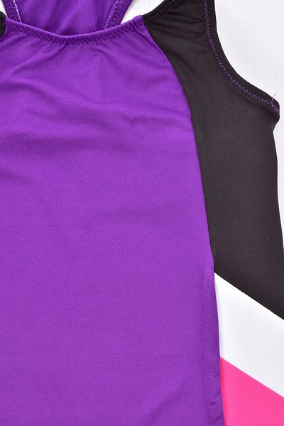 Pemilo Girl's 304-1 Lycra Swimsuit with Shorts Purple