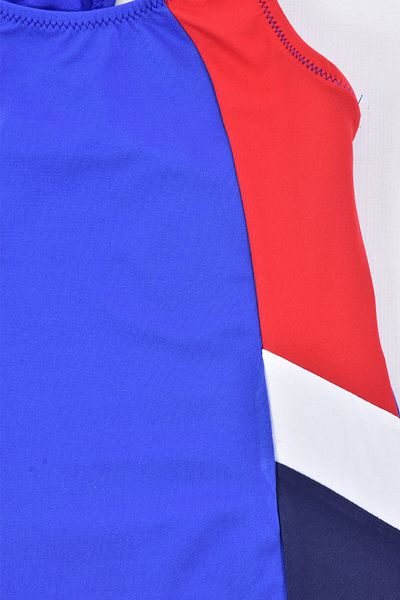 Pemilo Costum de baie 304-1 Lycra pentru fete cu pantaloni scurți albastru
