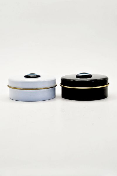 FANTASTİK SANAT ATÖLYESİ 2-Piece Metal Tin Decorative Candle Soap Jewelry Accessory Gift Storage Box - 7.5 Cm x 3 Cm