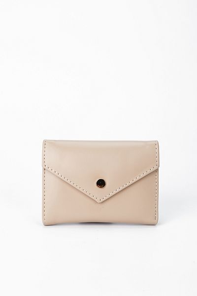 minebag Matte Envelope Lui ZC114 Women's Wallet Beige