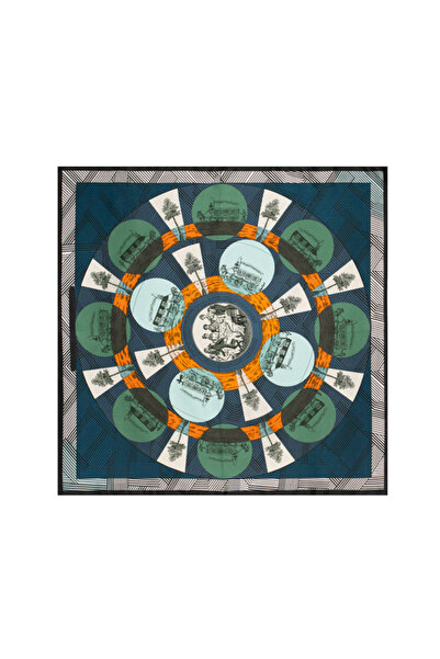 CASHMERE AND SİLK MAWLANA Eșarfă 100% mătase (50*50)