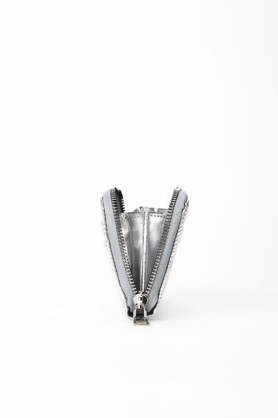 minebag Shiny Fiore ZC111 Women's Wallet Silver