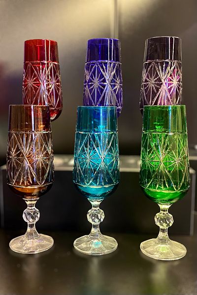 Bohemia Crystal Brown Side 6-Piece Glass