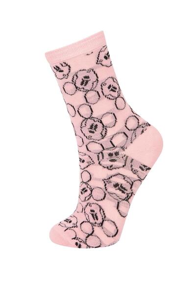 DeFacto Girls Disney Mickey & Minnie 2-Piece Cotton Long Socks C1352a8ns
