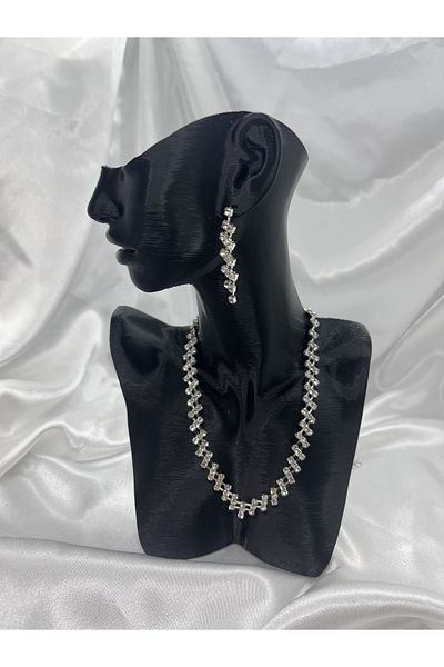 Yıldız Accessory مجموعة أقراط متدلية على شكل حناء للخطوبة والزفاف مكونة من قطعتين