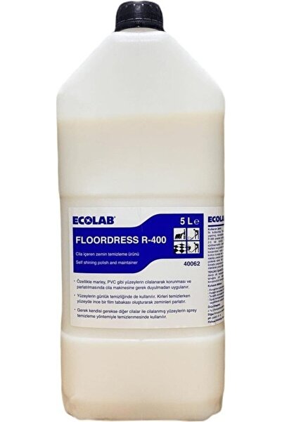 Ecolab Floordress R-400 Koruyucu Film Tabakası Oluşturan ve Cila Içeren Yer Temizleme Maddesi 5 L