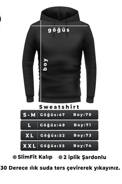 aynewmoda NO FEAR DRAGON PRINTED HOODED SWEAT