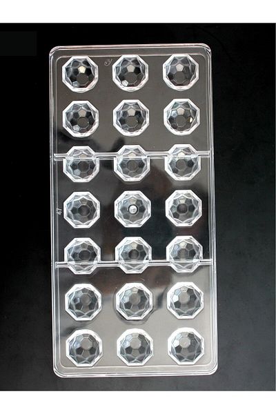 ADASYA Crystalized Round Polycarbonate Chocolate Mold
