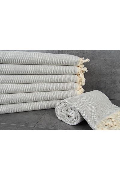 Kayra Export مفرش طاولة بيشتيمال للشاطئ باللون الرمادي الفاتح مقاس 100x180 سم 100% قطن بيشتيمال