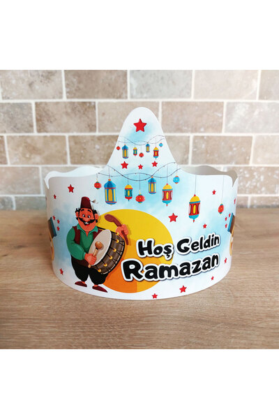 Etkinlikdenizi Hoş Geldin Ramazan Tacı - Davul Temalı (10 ADET)