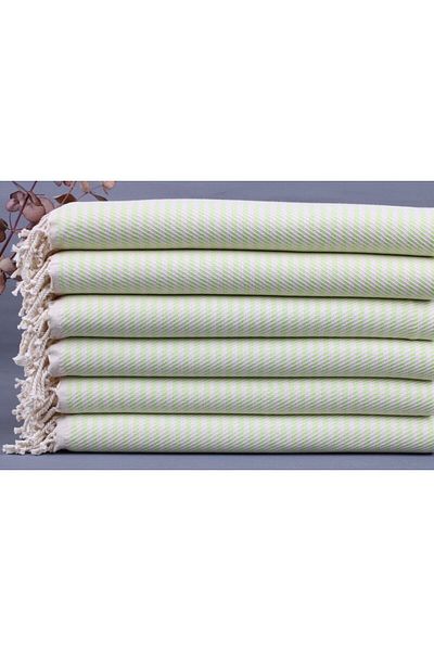 Kayra Export بيشتيمال بيشتيمال أخضر فستقي 95x180 سم قطن بيشتيمال