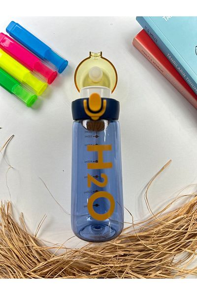Tohana H20 Colorful Detox Polycarbonate Sports Water Bottle with Straw Children's Junior Water Bottle Water Bottle Water Bottle 660ml