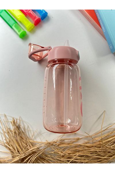 Tohana H20 Colorful Polycarbonate Sports Sports Water Bottle with Straw Children's Junior Water Bottle Water Bottle Water Bottle 1000ml