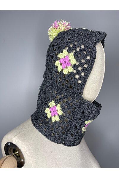 zeinapp Bohem Motifli El Yapımı Bere Şapka Kar Başlığı