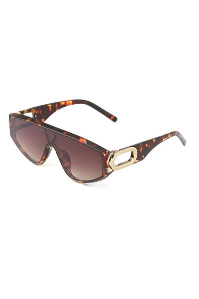 TomyHelf New Season Stylish Design Leopard Frame Brown Glass Vintage Unisex Sunglasses
