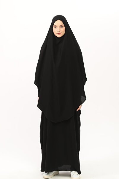 Altobeh Sultanbaş Wedding Sheet Cilbab Khimar Abaya Handle Elastic Prevailing Collar with Veil Ferace Medine Silk