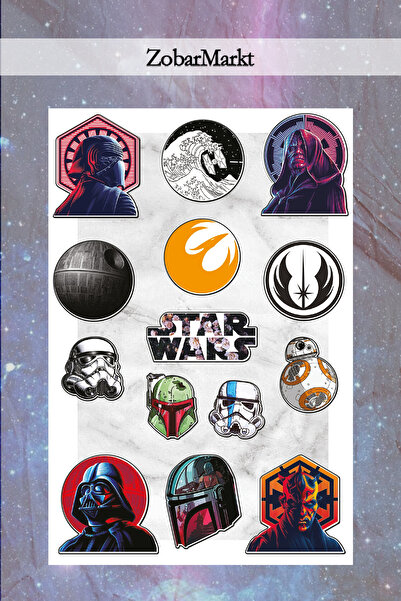 ZobarMarkt Set de autocolante tematice cu personaje stele