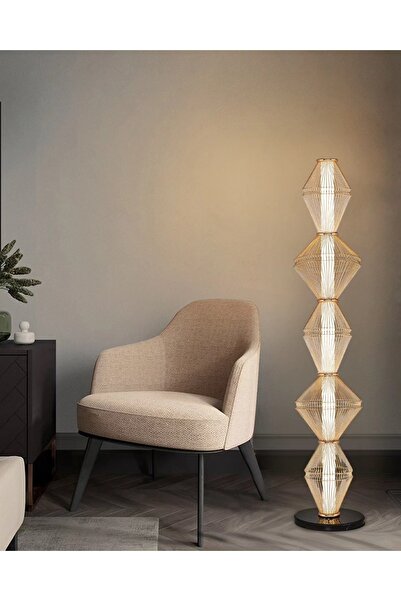 Özcan Aydınlatma 3224-L2-03 Trian Lambader Sarı