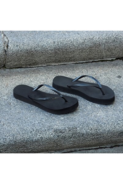 Havaianas Slim Platform Black Women's Slippers 0090