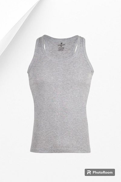 Ceylanoğlu Men's Rib Sports Tank - 100% cotton Series