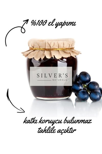 Silver's Naturals Iade Garantili Tokat El Yapımı Sıvı Üzüm Pekmezi-800 gr