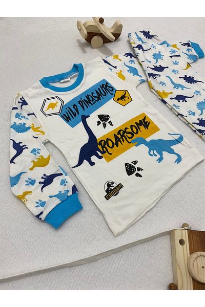 ipektoshkids Supermini wild dinosaurs pajamas 100% cotton