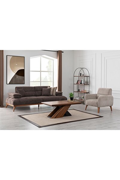 Eymense Monza Sırt Mekanizmalı Koltuk Takımı 3+1