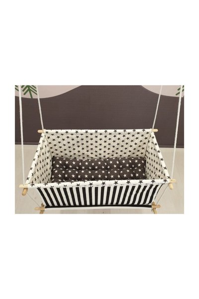 Astariaart Siyah Baby Swing Bebek Beşik -