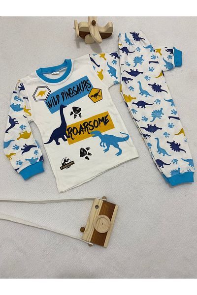 ipektoshkids Supermini wild dinosaurs pajamas 100% cotton