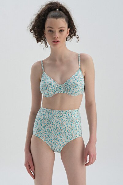 Dagi Aqua Green Ομαλό ψηλόμεσο πάτο μπικίνι