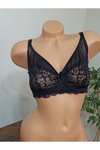 BAHHAR Σουτιέν C Cup Push Up με σταθερή λεπτομέρεια δαντέλας και ρυθμιζόμενους ιμάντες