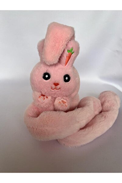 zyc Căști de pluș pentru fete, urechi de iepure cu labe în mișcare