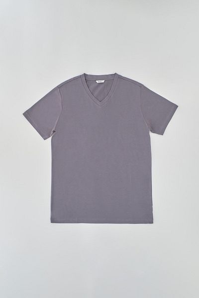 Dagi Anthrazitfarbenes Baumwoll-T-Shirt