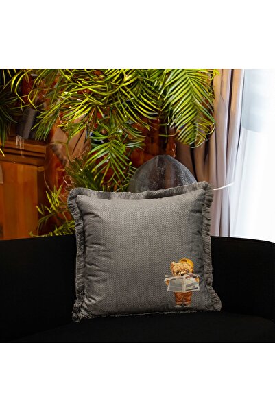 Adawall Gazeteci Teddy Dekoratif Kırlent