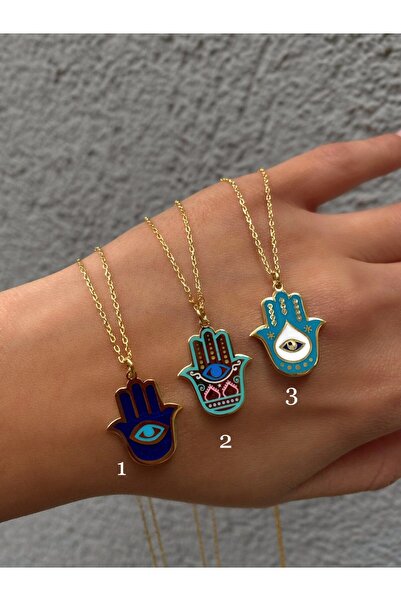 h&b design jewel 925 Ayar Gümüş Fatma Eli Kolye