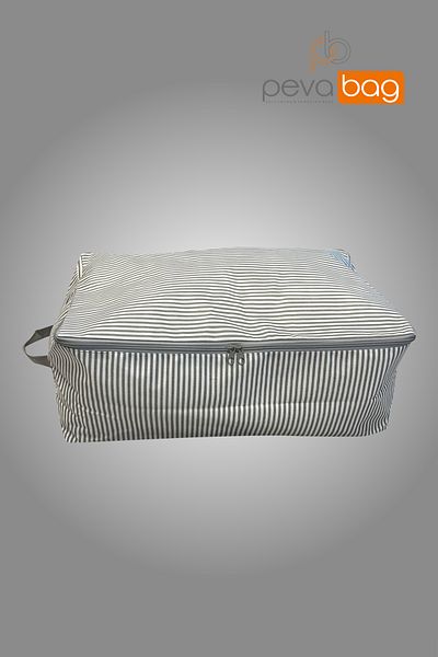 Pevabag Under Base Storage Bag Set (5 PCS) 55*60*20 Cm Gray Striped