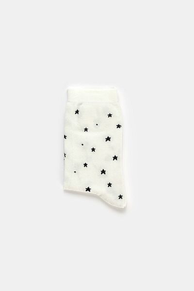 Dagi White Star Patterned Socks