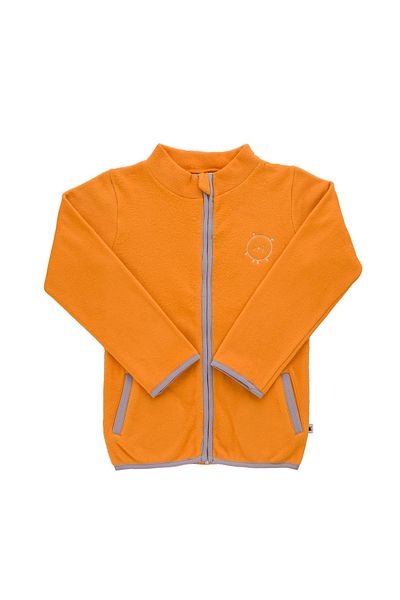 Little Yucca Orange Organic Cotton Fleece Jacket - "Easy"