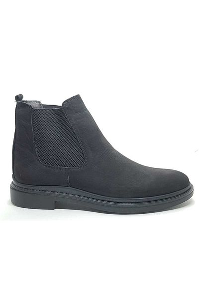 Neco ΓΝΗΣΙΟ ΔΕΡΜΑ ΕΛΑΣΤΙΚΑ ΑΝΔΡΙΚΑ ΜΠΟΤΑΚΙΑ NUBUCK ΔΕΡΜΑ ΜΑΥΡΟ ΧΡΩΜΑ ΛΑΣΤΙΧΟ ΣΟΛΑ