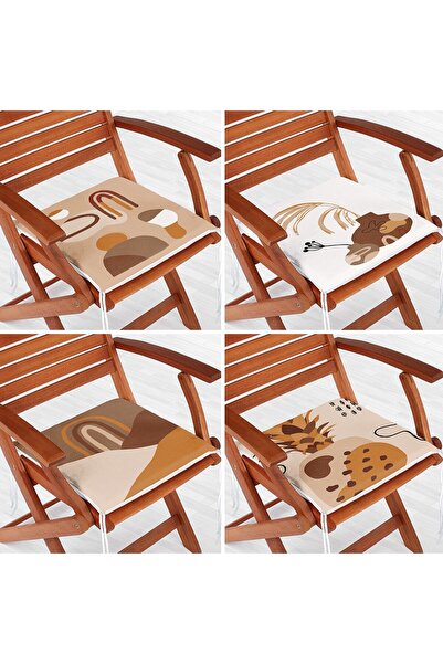 Nish & Royal Set de perne pentru scaune moderne, cu fermoar, cu model de frun...