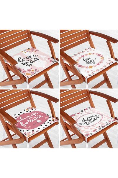 Nish & Royal Set de 4 perne pentru scaun cu fermoar, combinație modernă, desi...