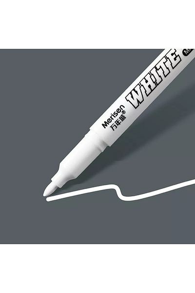 TOUCH SKETC 12 white felt pens permanent bright white pens