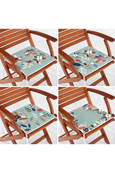 Nish & Royal Set de perne pentru scaune moderne, cu fermoar, cu model floral,...