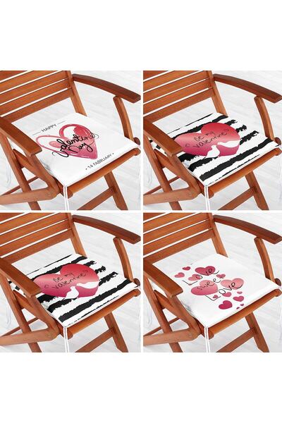 Nish & Royal Set de perne pentru scaune cu fermoar, 4 piese, concept de Ziua ...