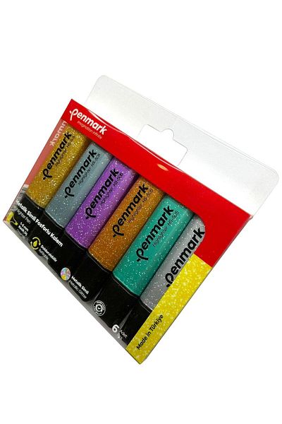 penmark PHOSPHOR PENS 6 PACK ACETATE MIXED COLOR SILVERY HS-505-6S709694