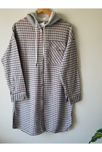 Lux Home Istanbul Lumberjack Shirt Red Black Shirt Dress Tunic 100% Cotton Pi...